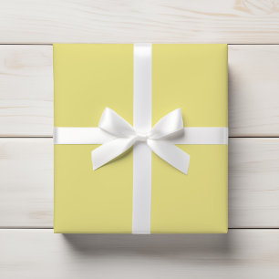 Soft Lemon Cream Yellow Solid Minimalist Cadeaupapier