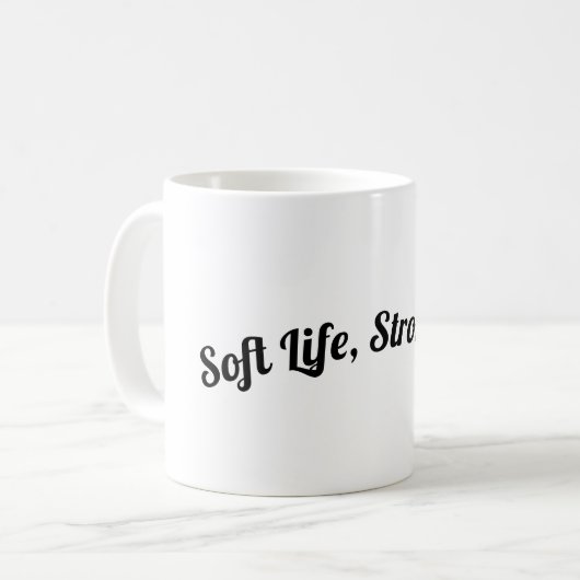 Soft Life, Strong Tea Koffiemok (Voorkant links)