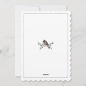 Soft Light Silver Blue-kerstuitnodiging Feestdagenkaart (Achterkant)