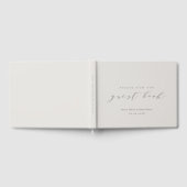 Soft Linen Modern Wedding Gastenboek (Volledig)