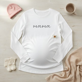 Soft Long Sleeve Maternity Top for Pregnant Moms