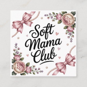 Soft Mama Club - Zachte Moederschap Vierkante Visitekaartje