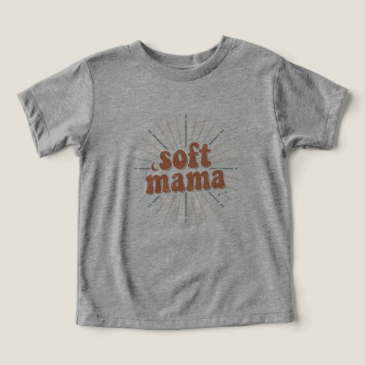 Soft Mama : Typographie Rétro Groovy Sunburst Mate (Design Recto)