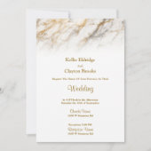 Soft Marble Fade Wedding Invitation (Devant)