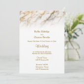 Soft Marble Fade Wedding Invitation (Debout devant)