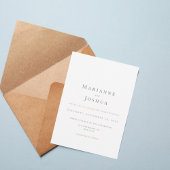 Soft Minimalist Neutral Wedding Invitation