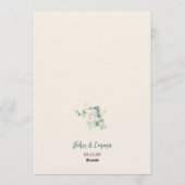Soft Minimalist Save the Date | Editable Template Kaart (Achterkant)