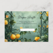 Soft Mint Citrus Diapper Raffle Informatiekaartje (Voorkant)