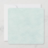 Soft Mint Green Daisy Wedding Invitation Kaart (Achterkant)