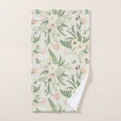 Soft Mint Green Garden Motif (Serviette à main)