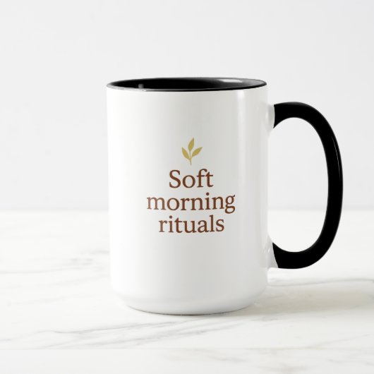 Soft Morning Mug – Minimalist Cozy Cup  Mok (Rechts)