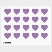 Soft Muted Lavender Cute Heart Sticker (Vel)