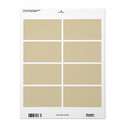 Soft Natural Sand Background Etiket (Full Sheet)