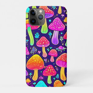 Soft Neon: Cartoon Paddenstoelenpleister iPhone 11 Pro Hoesje