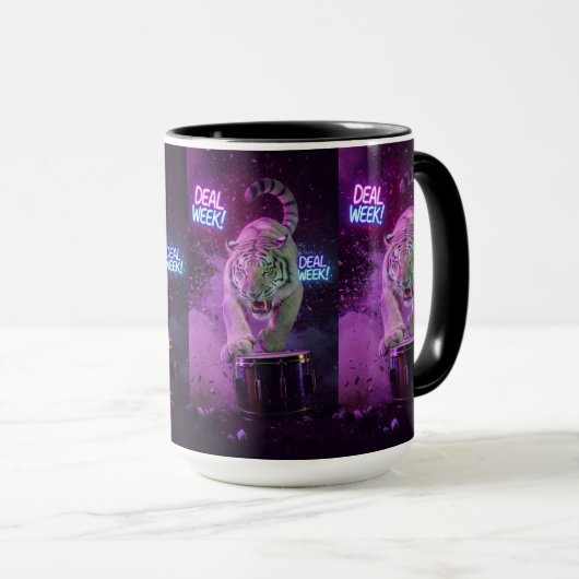 Soft Neon Strength – Tiger Mug (Devant droit)