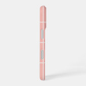 Soft Neutral Grid Pattern Minimal Check Design iPhone 16 Hoesje (Rechterkant)