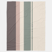 Soft Neutral Minimalist Fleece Blanket – Pastel  Deken (Voorkant)