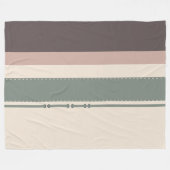 Soft Neutral Minimalist Fleece Blanket – Pastel  Deken (Voorkant (Horizontaal))