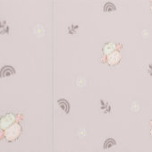 Soft Neutral Sheep Kids Room/ Nursery Wallpaper Behang (Zoom)