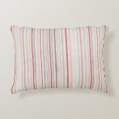 Soft Neutral Stripe Accent Pillow Kussen (Voorkant)