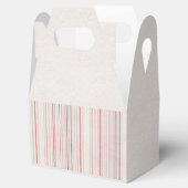 Soft Neutral Stripe Favor Box Bedankdoosjes (Geopend)