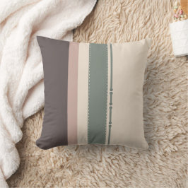 Soft Neutral Striped Throw Pillow – Minimalist Kussen