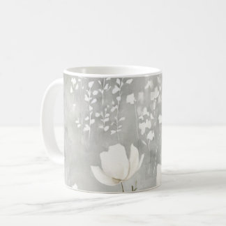 Soft Neutral Watercolor Floral Botanical Design Koffiemok