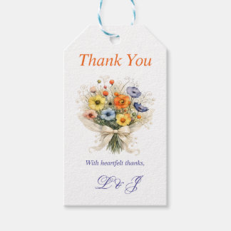 Soft Neutral Wildflowers Wedding Ivory Dusty Blue Cadeaulabel