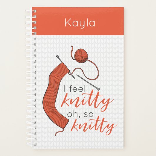 Soft Orange Je Me Sens Knitty, Oh So Knitty (Devant)