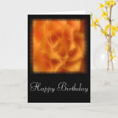 Soft Orange Roses Bonne Carte d'Anniversaire Desig (Fleur jaune)