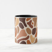 Soft Organic Art Mug – Beige & Brown Palette (Centre)