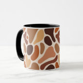 Soft Organic Art Mug – Beige & Brown Palette Mok (Voorkant links)