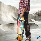 Soft Organic - Pastel Abstract Minimalist Skateboard