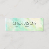 Soft Painting Abstract Watercolor Price Hang Tag Mini Visitekaartje (Voorkant)