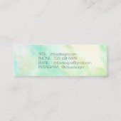 Soft Painting Abstract Watercolor Price Hang Tag Mini Visitekaartje (Achterkant)