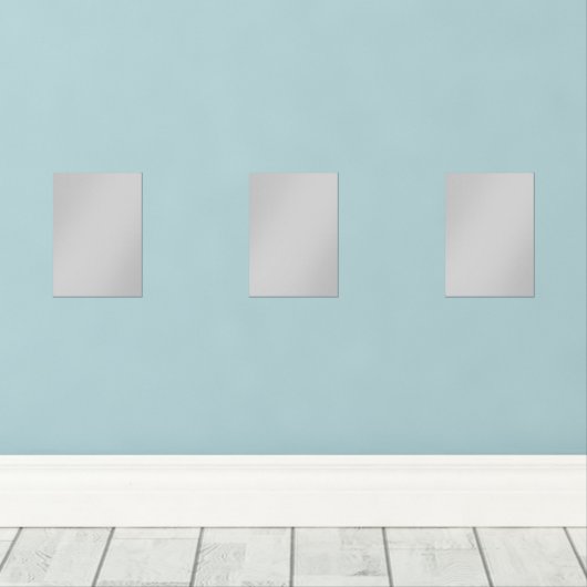 Soft Pale Gray Geometric Muurkunst Sets (Houten vloer)