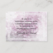 Soft Pale Rose Hydrangea Mariage Carte de Charité (Devant)