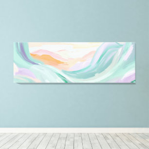 Soft Pastel Abstracte muurkunst Canvas Afdruk