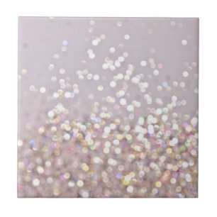 Soft Pastel Bokeh Sparkles Tegeltje