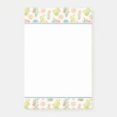 Soft Pastel Cactus & Succulent Pattern Post-it® Notes (Voorkant)