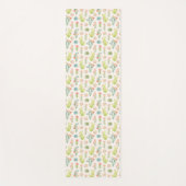 Soft Pastel Cactus & Succulent Pattern Yogamat (Voorkant)