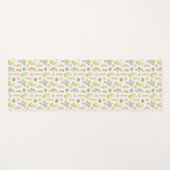 Soft Pastel Cactus & Succulent Pattern Yogamat (Voorkant (horizontaal))