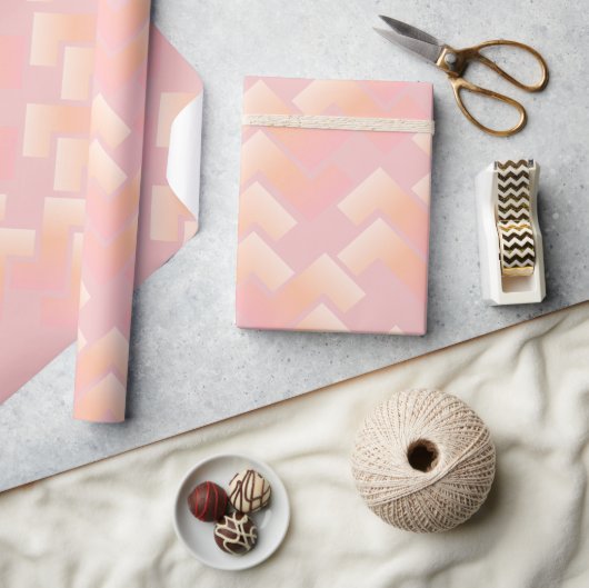 Soft Pastel Chevron Pattern Cadeaupapier (Crafts)