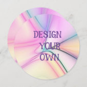 Soft Pastel Concevez Votre Propre Invitation (Devant / Derrière)