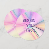 Soft Pastel Concevez Votre Propre Invitation (Devant / Derrière)