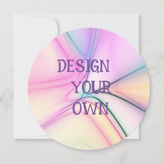 Soft Pastel Concevez Votre Propre Invitation (Devant)