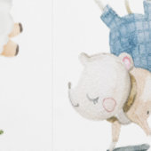 Soft Pastel Elephant Baby Animals Nursery Behang (Zoom)