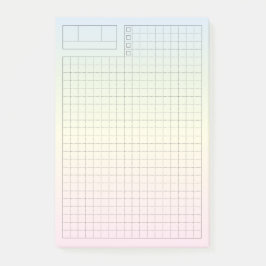 Soft Pastel Fauxbonichi Daily Planner GRID Post-it® Notes