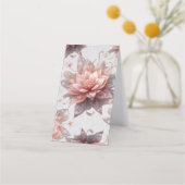 Soft Pastel Floral Folded Loyalty Card – Elegant  (Achterkant)
