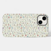 Soft Pastel Floral Pattern Cute Phone case (Achterkant (horizontaal))